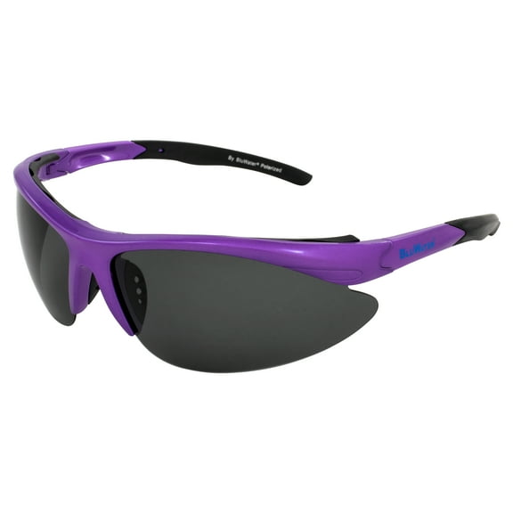 Polarized Islanders 2 Sunglasses With Purple Frame & Gray Lens