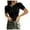 Black, variant on NJGRAE Double Lined Tops for Women Womens Blouses Dressy Casual Women's Summer Top Short Sleeve Button Ribbed Slim Fit Knit Top Casual Loose Fit Tunic Top Xs