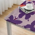 thumbnail image 5 of WYYP Butterflies Purple Silk Screen Square Tablecloth Full Width Single-Sided Printing 100% Polyester Fiber 36*36, 5 of 8