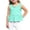 F111-Mint Green, variant on hengsof Girls Summer Cotton Stretch Sweet Ruffle Tank Top, Solid Color Sleeveless Crew Neck Casual Shirt, Suitable for Infants and Toddlers 6 Months to 6 Years