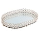 thumbnail image 2 of Bandeja para joyas con espejo ovalado y diamantes, bandeja para velas con plato enjoyado, bandeja decorativa M, 2 of 9