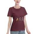 thumbnail image 2 of T-Shirt Basique à Manches Courtes pour Femmes une Pièce, 2 of 6