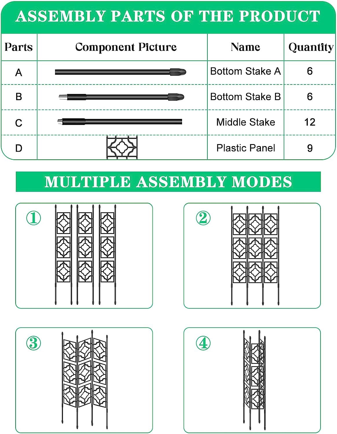 Kalolary Garden Trellis for Climbing Plants, Rustproof Vine Support Frame for Outdoor & Indoor Use, Ideal for Fruits, Vegetables, Flowers, and Potted Plants