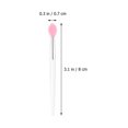 thumbnail image 2 of LRXIYODE 10Pcs Portable Transparent Silicone Lip Brush Applicators for Precise Lipstick Application, 2 of 8