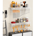 thumbnail image 2 of Supforce 4FT*12IN Closet Shelves Mounted Wall, Set of 2, Metal Floating Shelves for Home, Room, Kitchen, White, 2 of 8