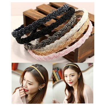 5PCS Women's Hair Band Decorative Assorted Colors Hair Hoop Headband Headwear