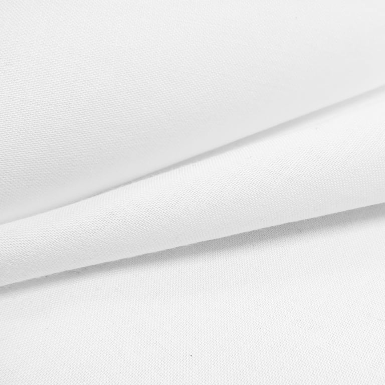 Shason Textile (3 Yards Cut) 100% Cotton Solid Quilting Fabric, White.