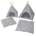 thumbnail image 6 of Pet Teepee Dog House, Cat Tent Bed Shelter Cushion, Breathable Sleeping Bed Nest Warm Kennel Mat Winter Tent, 6 of 8