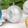 thumbnail image 4 of KOYPTL 6pcs 3.5In Christmas Ball Ornaments Set,Shatterproof Sunflower Christmas Tree Decorations Hanging Ball,Christmas Pendant for Holiday Wedding Party Christmas Baubles Decorations, 4 of 5