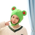 thumbnail image 3 of Sombrero de felpa con forma de rana, disfraz de cosplay, para niños, 3 of 5