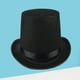 thumbnail image 4 of Black Bowler Hat Sombrero de mago Disfraz de disfraz para hombres Adulto Fiesta de disfraces, 4 of 5