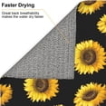 thumbnail image 6 of Easygdp Sunflower (2) Microfiber Dish Drying Mat for Kitchen Counter,Heat Resistant Drainer Mats with Non-slip Backed,Super absorbent, 6 of 8