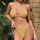 thumbnail image 2 of Conjunto de bikini con estampado de mujer Traje de baño Sujetador con relleno de estampado sólido Traje de baño Ropa de playa OAVQHLG3B Store  lin121212, 2 of 4