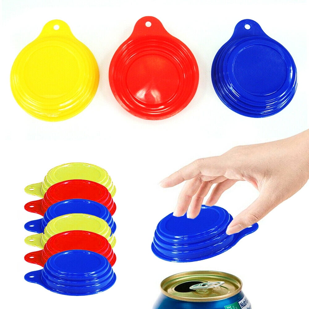 6 Pack Soda Can Savers Reusable Pop Drink Covers Lid Protector Spill Free Bottle