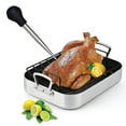 thumbnail image 2 of 1 Set Stainless Steel Seasoning BBQ Tool Oil Brush Pump Cooking Meat Accessory, 2 of 4