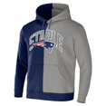 thumbnail image 2 of Men's NFL x Staple Navy New England Patriots Split Logo Pullover Hoodie, 2 of 3