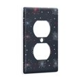 thumbnail image 2 of Yayeee Duplex Wall Plate 1-Gang 4.5"x2.7" Home Receptacle Light Switch Decorative Outlet Cover, Starry Night Pattern, 2 of 7