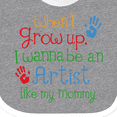 thumbnail image 4 of Inktastic Artist Like Mommy Boys or Girls Baby Bib, 4 of 4