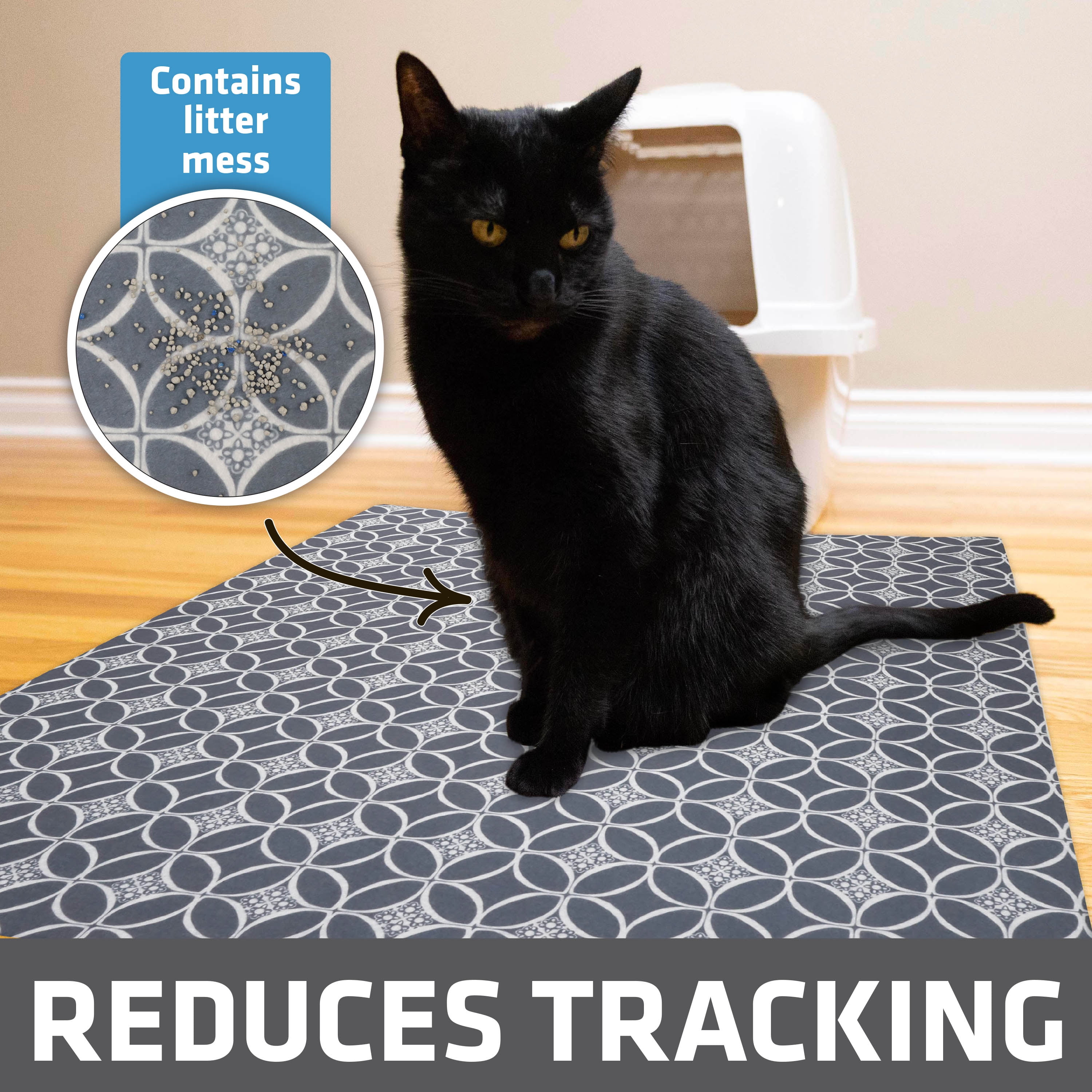 Kitty Litter Mat Drymate Original Cat Litter Mat, Contains Mess
