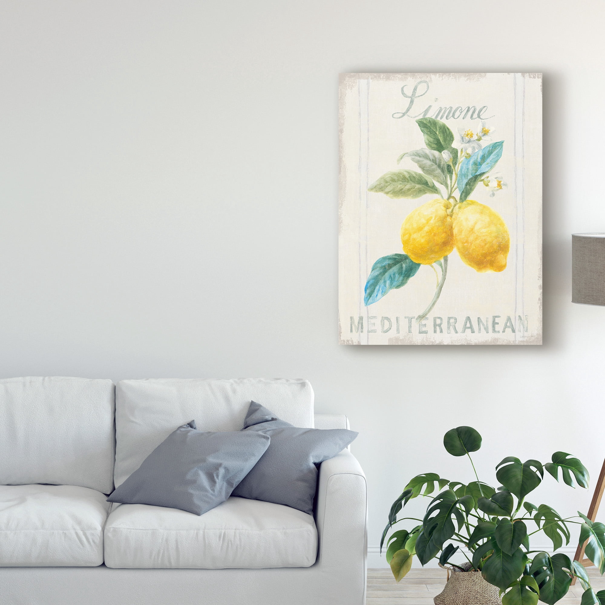 Trademark Fine Art 'Floursack Lemon III' Canvas Art by Danhui Nai