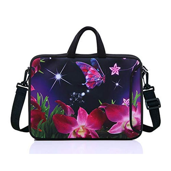 15.6-Inch Laptop Shoulder Sleeve Bag Case With Handle For 15 15.6" Acer Dell Hp(pink)