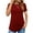 Red 2, variant on JYLFC Womens Crew Neck Tunic T-Shirts Long Shirts Long Sleeve Tops, Black L