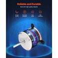thumbnail image 3 of VEVOR 1/5HP RV AC Fan Motor AC115V 2.6A 1650RPM Single Phase with 5uf/370V Capacitor, 3 of 9