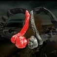 thumbnail image 3 of Rugged Soft Shackle with Protective Cover Carabiner Ring Rope Shackle with Protective Hitch Portable Truck Towing Ropes for Off-Road Trailers Yellow, 3 of 9
