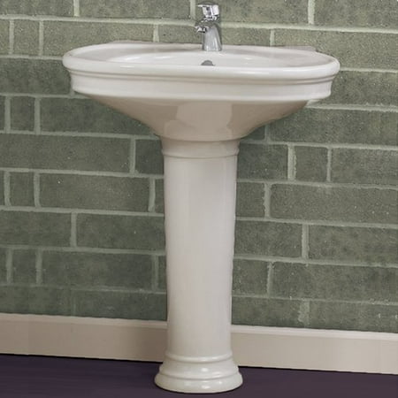 Decolav Pedestal Ceramic 34 Pedestal Bathroom Sink
