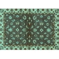 thumbnail image 1 of Ahgly Company Indoor Rectangle Oriental Light Blue Traditional Area Rugs, 2' x 5', 1 of 4