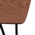 thumbnail image 5 of LeisureMod Modern Coffee 47" Rectangular Wood with Sturdy Metal Legs Wooden Cocktail Table for Living Reception Room, Elmwood Collection, Walnut, 5 of 10