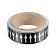 thumbnail image 1 of Unique Bargains Flow Arrow Tape, Polyethylene Pipe Marking Sticker, 1.2 inch x 33 ft, Black/White, 1 of 4