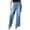 women Light Blue pants, variant on Tuphregyow Women's Mid-Waist Wide Leg Denim Pants with High Elasticity and Elastic Waist, Washed Pockets for Business Casual Look, Lightweight and Regular Fit with Relaxed Light Blue L
