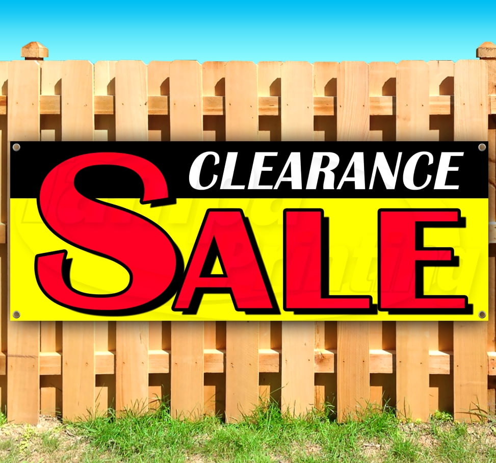New Advertising Clearance Sale 13 oz Heavy Duty Vinyl Banner Sign with Metal Grommets Store Flag, Many Sizes Available