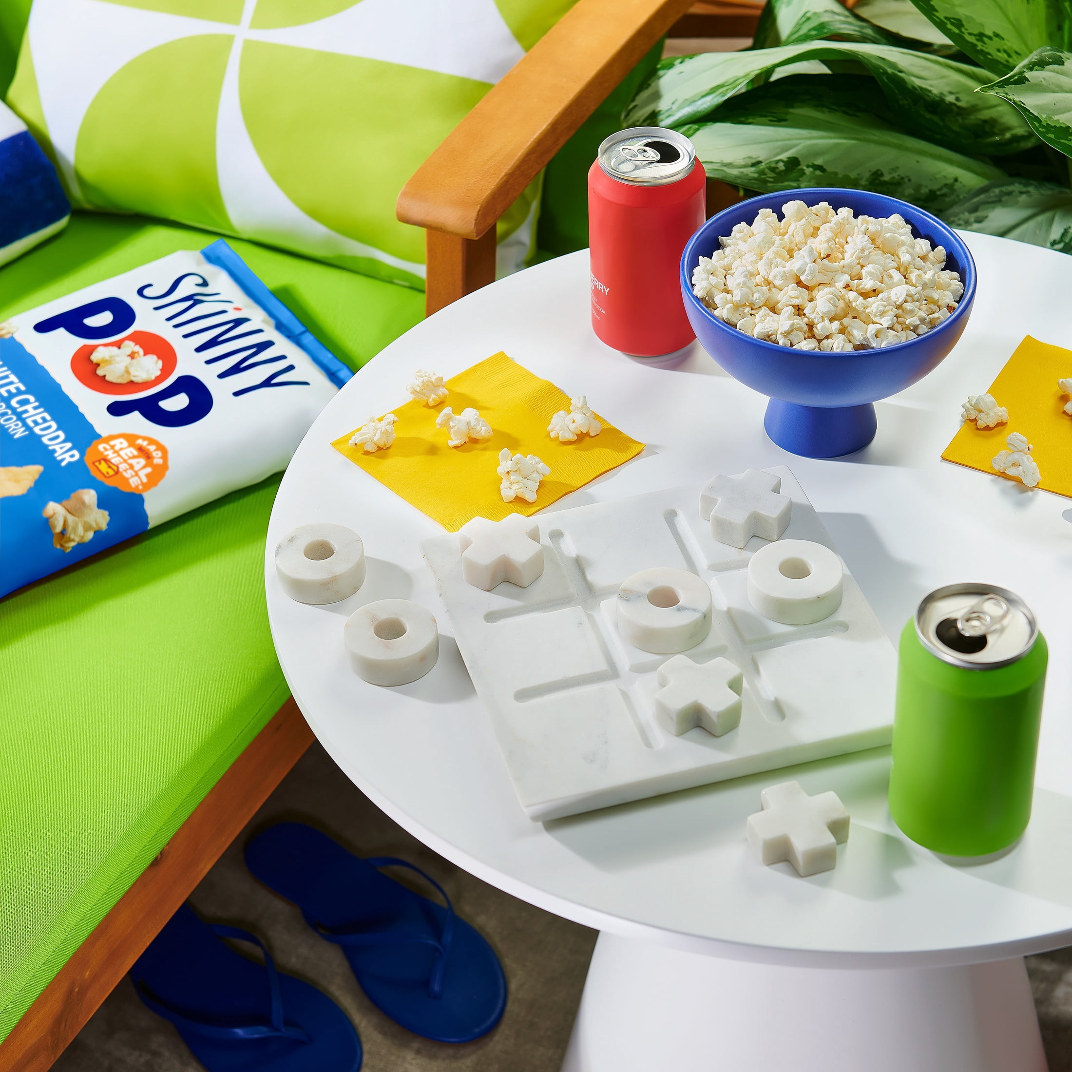 (3 pack) SKINNYPOP Gluten-Free White Cheddar Popcorn Snack, 4.4 oz Bag