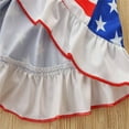 thumbnail image 7 of Edvintorg 1-6 Years 4Th Of July Girls Dresses Summer 2025 Toddler Baby Girls Summer Suspended Dress Independence Day Printed Pure Cotton Dress, 7 of 7
