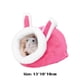thumbnail image 3 of Nido de hámster erizo para mascotas, minicasa para dormir de animales (conejo rosa), 3 of 5