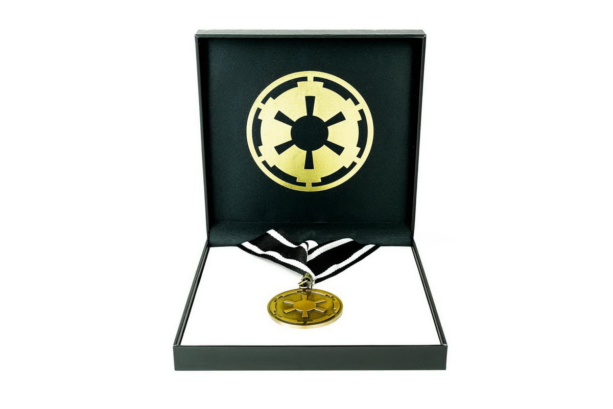 Star Wars Imperial Crest Pendant or Keychain silver tone secret bottle opener 