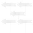 thumbnail image 1 of Miangastore Yard Sign Board With Stake White Plastic 5Pack 17.1X5.9X0.2In, 1 of 9