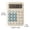 A-Blue, variant on Colorful Round Button Desktop Calculator - Large 12-Digits Display Accounting Counter Battery Powered Calculating Tool for Home Office Business Study Daily Budget Accounting Use Supply
