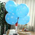 thumbnail image 3 of BalsaCircle 25 Blue White Polka Dots 12" Round Latex Helium Air Plain Balloons Wedding, 3 of 6