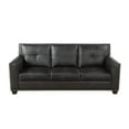 thumbnail image 6 of Golden Furniture 3 PCS Faux Leather Sofa Couch Set, Black Living Room Set with Sofa, Loveseat and Chair, 6 of 9