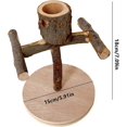thumbnail image 5 of Stand for Bird Games, Playground for Wooden Perches for MultiPurpose Playground for Lovebirds, Parakeets, Nymphs, Interactive Playground for', 5 of 5