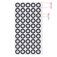 thumbnail image 4 of "50pcs per Sheet High-Precision 3D Reflective Markers - 6mm Inner & 10mm Outer Diameter for Motion Capture & Optical Tracking (15 Sheets Total)", 4 of 6