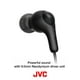 thumbnail image 3 of JVC Gumy in Ear Earbuds, Sonido potente, Ajuste cómodo y Seguro, Piezas de Silicona S/M/L - HAFX7V Púrpura, Pequeño, 3 of 5
