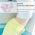 thumbnail image 4 of Minnieouse 3 piezas de ropa interior de algodón para mujer, calzoncillos transpirables para niñas, absorbe la humedad Ropa interior violeta L, 4 of 6