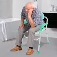 thumbnail image 5 of Wildnix Adjustable Folding Shower Seat Chair with Non-slip Rubber Feet, Sturdy Aluminum Frame, Comfortable EVA Cushion for Bathroom Safety, 5 of 6