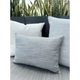 thumbnail image 4 of Seaside Smooth Grey Indoor Outdoor Pillow 14x20, 4 of 12