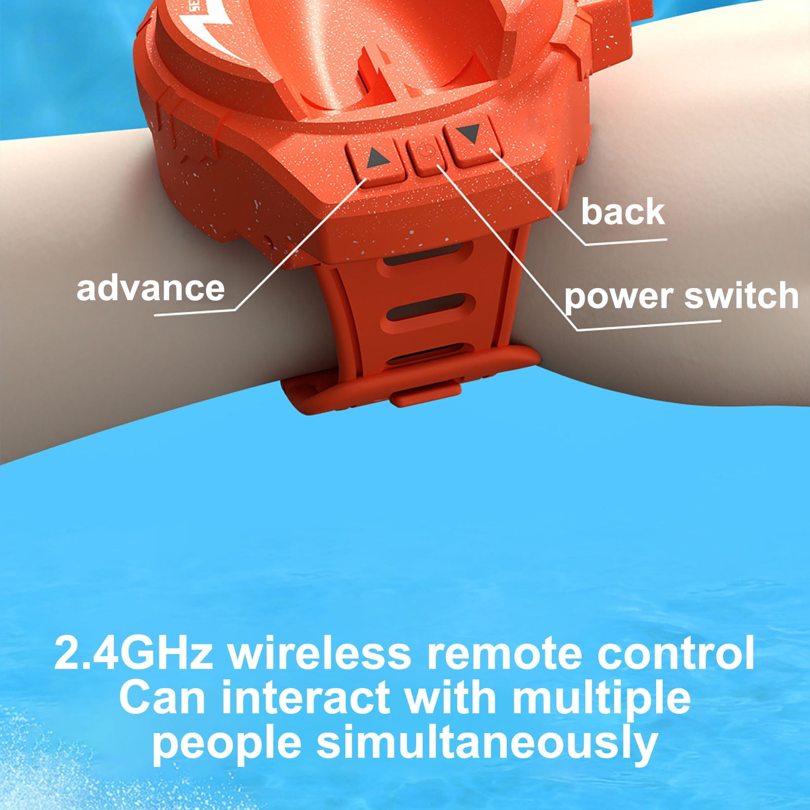 Remote Control Boat With Wristband Controller Portable RC For Pool Pond Lake Water Play Dinosaurs Remote Control Android Phone Remote Control Airplanes Remote Control Horn with Remote Control L-2338