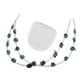 thumbnail image 4 of Decoración temporal de dientes con brackets metálicos y ligaduras, suministros elegantes para hacer tú mismo Verde, 4 of 10